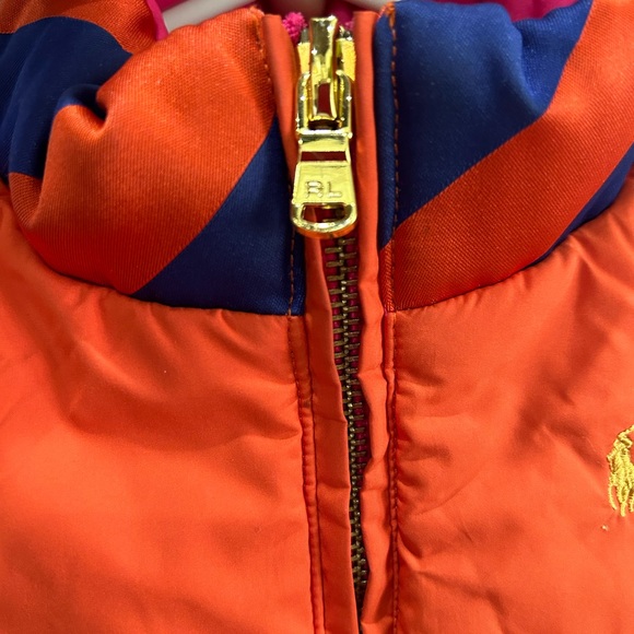 Super Cute 🧡💓Polo by Ralph Lauren reversible vest size 4T - Picture 3 of 5